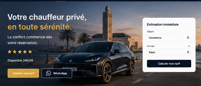 Chauffeur opening the door of a premium black SUV in Marrakech